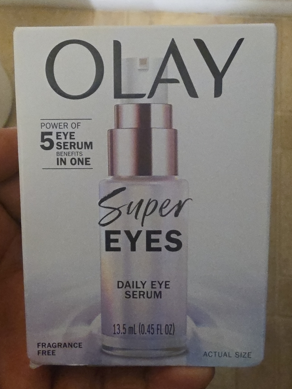 OLAY Super Eyes Daily Eye Serum - Pearl White & Rose Gold Accent
